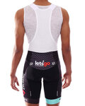 GIORDANA pantalones cortos de tirantes - BIKE EXCHANGE 2021 - negro