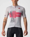CASTELLI jersey de manga corta - GIRO D'ITALIA 2021 - rosa/blanco