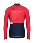GOBIK maillot de invierno de manga larga - SUPERCOBBLE - azul/rojo