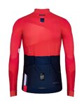 GOBIK maillot de invierno de manga larga - SUPERCOBBLE - azul/rojo