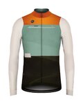 GOBIK maillot de invierno de manga larga - COBBLE - negro/marfil/verde/naranja