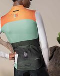 GOBIK maillot de invierno de manga larga - COBBLE - negro/marfil/verde/naranja