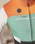 GOBIK maillot de invierno de manga larga - COBBLE - negro/marfil/verde/naranja