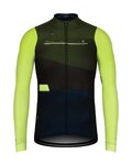 GOBIK maillot de invierno de manga larga - COBBLE - antracita/verde/azul