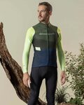 GOBIK maillot de invierno de manga larga - COBBLE - antracita/verde/azul