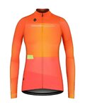 GOBIK maillot de invierno de manga larga - COBBLE LADY - naranja/rosa