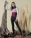 GOBIK maillot de invierno de manga larga - COBBLE LADY - rosa/marfil/azul/granate