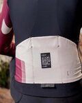GOBIK maillot de invierno de manga larga - PACER BLEND - marfil/negro/granate