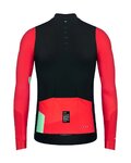 GOBIK maillot de invierno de manga larga - COBBLE BLEND - marfil/rosa/negro