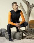 GOBIK chaqueta aislante - MIST BLEND - negro/naranja
