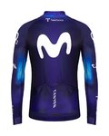 GOBIK maillot de invierno de manga larga - MOVISTAR 2023 PACER - azul/blanco