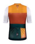 GOBIK jersey de manga corta - STARK NECTAR - verde/naranja/blanco