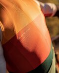 GOBIK jersey de manga corta - STARK NECTAR - verde/naranja/blanco