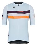 GOBIK jersey de manga corta - STARK - azul claro/granate/naranja