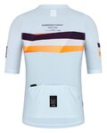 GOBIK jersey de manga corta - STARK - azul claro/granate/naranja