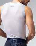 GOBIK camiseta sin mangas - SECOND SKIN - blanco/gris