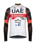 GOBIK maillot de invierno de manga larga - UAE 2022 PACER - blanco/rojo