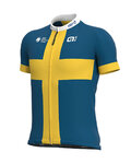 ALÉ jersey de manga corta - GROUPAMA FDJ 2020 - amarillo/azul