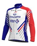 ALÉ maillot de invierno de manga larga - GROUPAMA FDJ 20 WNT - rojo/blanco/azul
