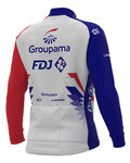 ALÉ maillot de invierno de manga larga - GROUPAMA FDJ 2021 - rojo/azul/blanco