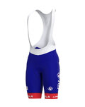 ALÉ pantalones cortos de tirantes - GROUPAMA FDJ 2022 - rojo/blanco/azul