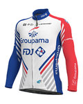 ALÉ maillot de invierno de manga larga - GROUPAMA FDJ 19 WNT - rojo/azul/blanco