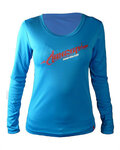 HAVEN maillot de verano de manga larga - AMAZON LADY LONG MTB - azul/rosa