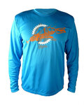 HAVEN maillot de verano de manga larga - NAVAHO LONG MTB - naranja/azul
