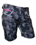 HAVEN pantalones cortos sin tirantes - PEARL NEO LADY - negro/rosa