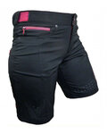 HAVEN pantalones cortos sin tirantes - AMAZON LADY - negro/rosa