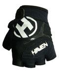 HAVEN guantes de dedos cortos - DEMO  - negro/blanco