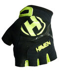 HAVEN guantes de dedos cortos - DEMO  - negro/verde