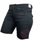 HAVEN pantalones cortos sin tirantes - AMAZON LADY - negro/rojo