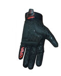 HAVEN guantes de dedos largos - SEVERIDE - negro/rojo