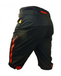 HAVEN pantalones cortos sin tirantes - SINGLETRAIL HMS - negro/rojo