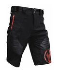 HAVEN pantalones cortos sin tirantes - RAINBRAIN - negro/rojo