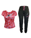 HAVEN Maillot y pantalón MTB - PEARL NEO LADY - rosa/negro