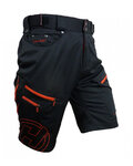 HAVEN pantalones cortos sin tirantes - NAVAHO SLIMFIT - negro/rojo