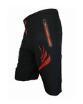 HAVEN pantalones cortos sin tirantes - ENERGIZER - rojo/negro