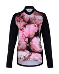 HOLOKOLO maillot de invierno de manga larga - PEONY LADY WINTER - negro/rosa