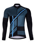 HOLOKOLO maillot de invierno de manga larga - TRACE BLUE WINTER - azul/negro