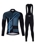 HOLOKOLO jersey y pantalón de invierno - TRACE BLUE WINTER - azul/negro
