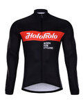 HOLOKOLO maillot de invierno de manga larga - OBSIDIAN WINTER  - negro/rojo