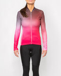 HOLOKOLO maillot de invierno de manga larga - DAZZLE LADY WINTER - rosa/negro