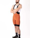 HOLOKOLO pantalones cortos de tirantes - ELITE - marrón/negro