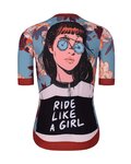 HOLOKOLO jersey de manga corta - BLOOM ELITE LADY - marrón/multicolor