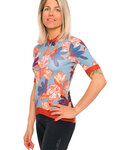 HOLOKOLO jersey de manga corta - BLOOM ELITE LADY - marrón/multicolor