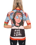 HOLOKOLO jersey de manga corta - BLOOM ELITE LADY - marrón/multicolor