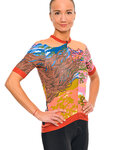 HOLOKOLO jersey de manga corta - FREE ELITE LADY - naranja/multicolor