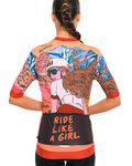 HOLOKOLO jersey de manga corta - FREE ELITE LADY - naranja/multicolor